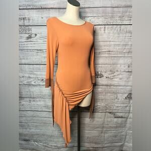 Dina Bar-el Small Asymmetrical Hem Long Sleeve Top Fairycore Whimsigoth